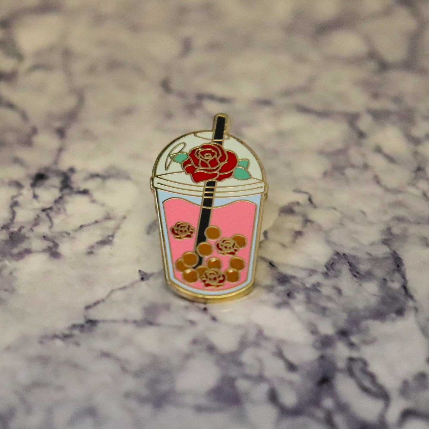 Bubble Top Boba Enamel Pin