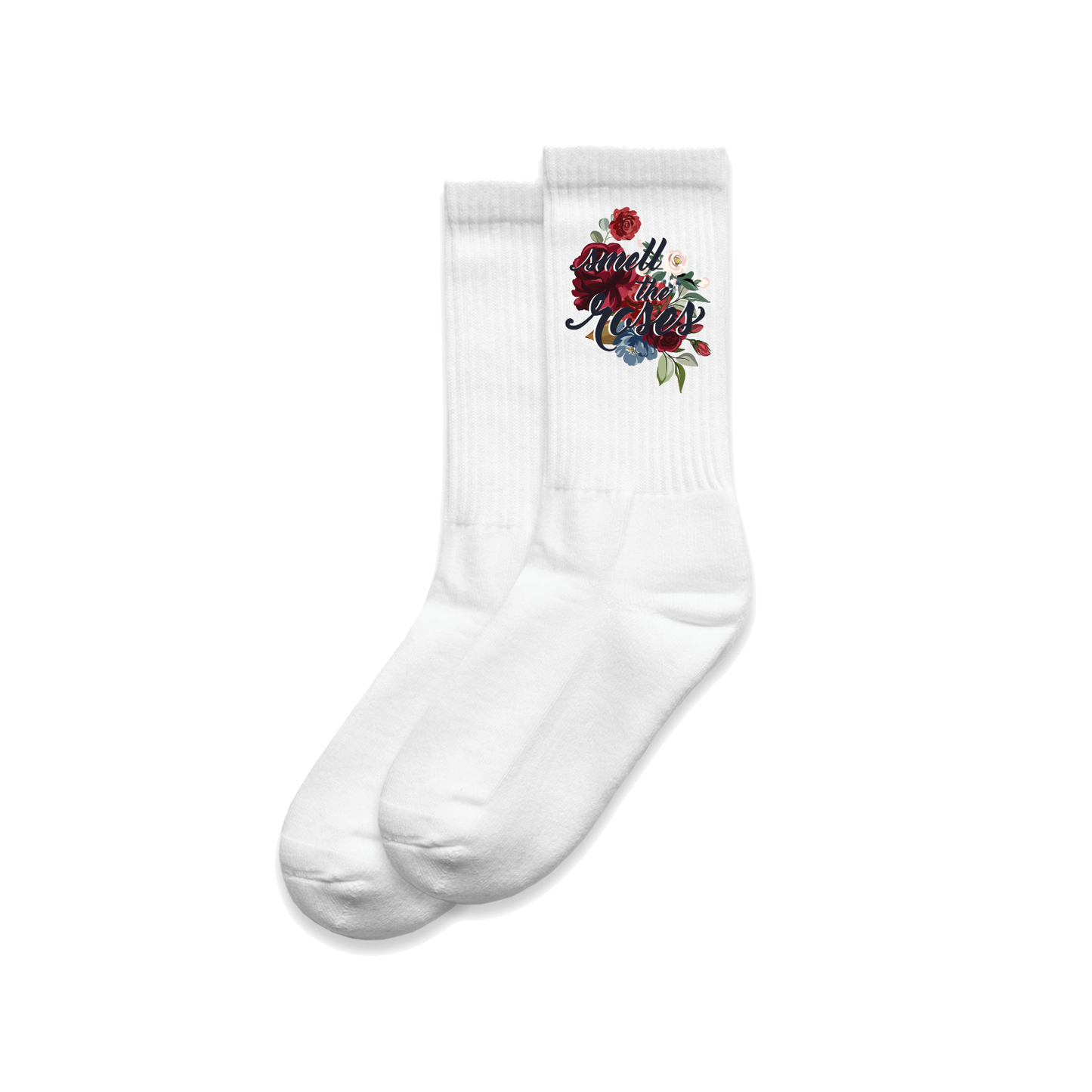 Smell the Roses Crew Socks