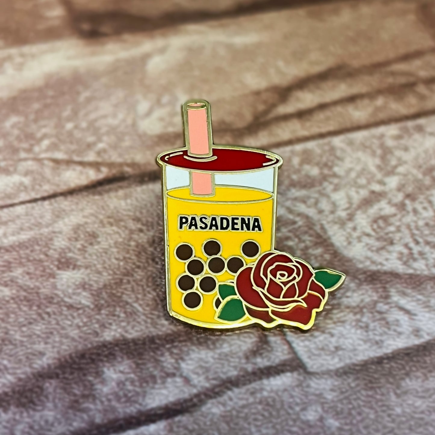 Pasadena Boba Enamel Pin