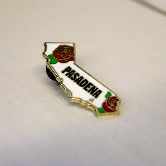 Pasadena California Shaped Enamel Pin