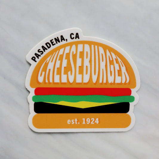 Pasadena Cheeseburger Sticker